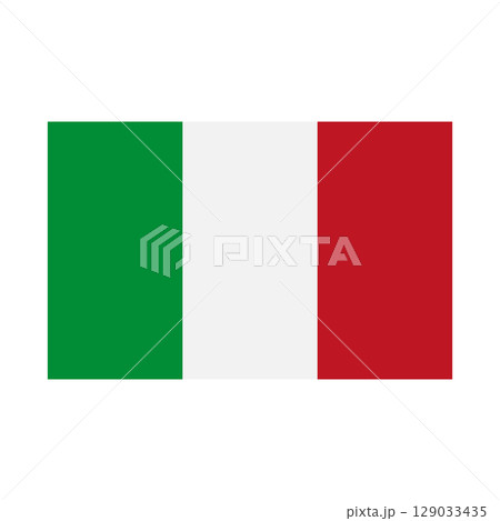 Vector flat Italian flag 129033435