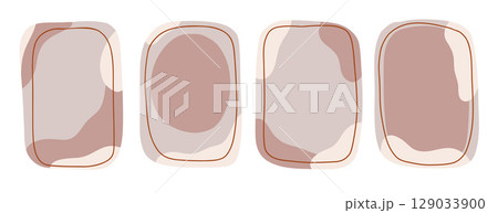 Abstract Rectangle Borders with Gentle Color Palette Abstract Rectangle Borders with Gentle Color Palette 129033900