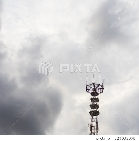 Areal shot of the TV tower 129033979
