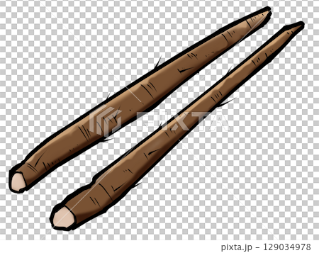 Brush burdock Autumn vegetables Burdock Brush burdock Autumn vegetables Burdock 129034978