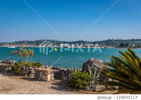 At the Orthodox Church of the Hypapante at Gouvia on Corfu Island, Ionian Sea, Greece 129035117