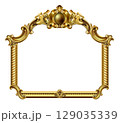 Golden classic rococo baroque frame 129035339