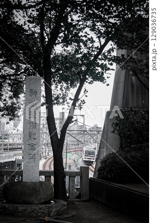 赤羽八幡神社から望む鉄道の景色とミュートレイン209系 赤羽八幡神社から望む鉄道の景色とミュートレイン209系 129036735