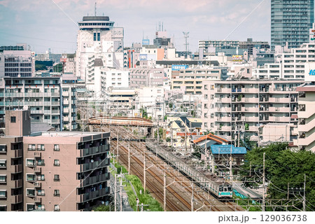 常磐線を走る203系を柏市から撮影 常磐線を走る203系を柏市から撮影 129036738