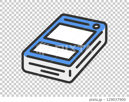 トレーディングカードの、デッキのアイコン(線画カラー)のイラスト トレーディングカードの、デッキのアイコン(線画カラー)のイラスト 129037900