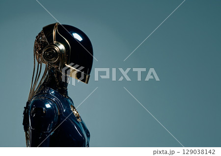 ロボットモデル 顔  胴体 シルエット 129038142