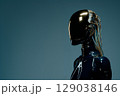 未来ファンタジーロボット人間 モデル 胴体と顔 129038146