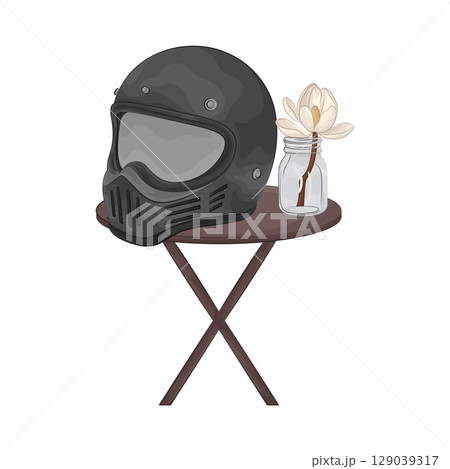 Illustration of Helmet Illustration of Helmet 129039317