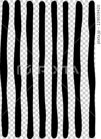 Cute Wavy stripes pattern vertical lines background 129039420