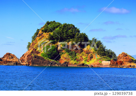 美しい青色の海と空 美しい青色の海と空 129039738