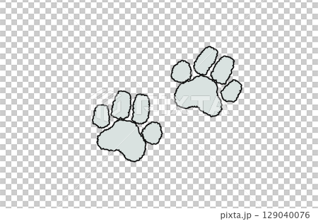 Animal footprint Animal footprint 129040076