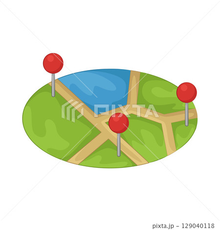 Illustration of Location Pin  129040118