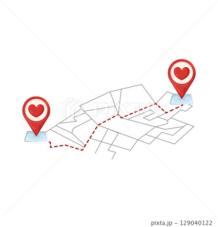 Illustration of Love Location 129040122