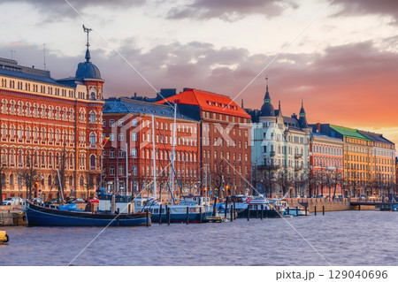 Helsinki city skyline, cityscape of Finland 129040696