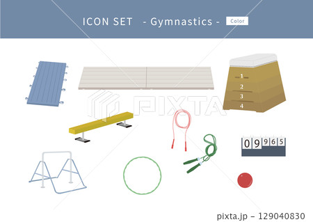 体操器具のアイコンセット 129040830