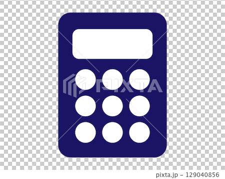 Calculator silhouette (calculator icon) 129040856