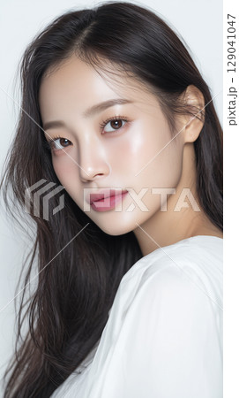 黒髪が美しいアジア人モデル 129041047