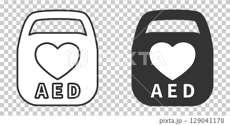 AED monochrome icon 129041178