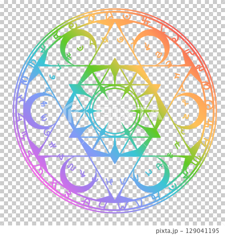 Magic circle (colorful) 129041195