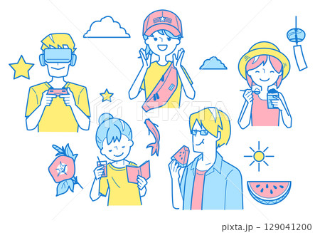 楽しく夏を過ごす5人の休日 楽しく夏を過ごす5人の休日 129041200