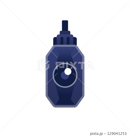 イベント・群衆管理の記録と防犯 警察の雑踏警備活動用ウエアラブルカメラアイコン 129041253