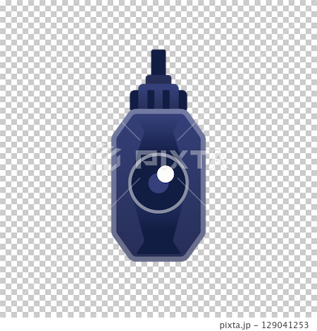 イベント・群衆管理の記録と防犯 警察の雑踏警備活動用ウエアラブルカメラアイコン 129041253