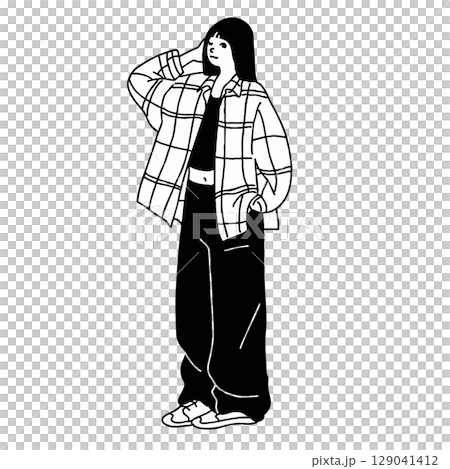 Fashion women fashionable sporty vector 129041412