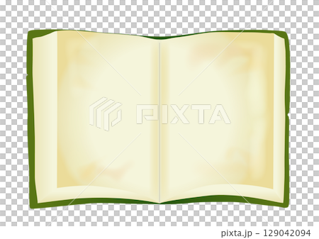 Frame of ancient documents on a double page Frame of ancient documents on a double page 129042094