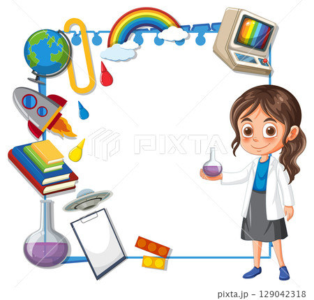 Science and Learning Vector Illustration Science and Learning Vector Illustration 129042318