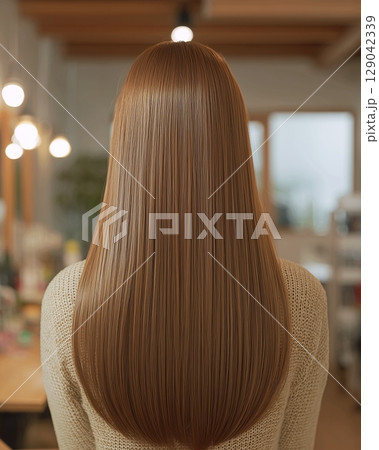 美しい髪の女性・トリートメント「AI生成画像」 129042339