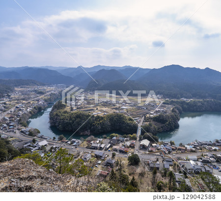 岐阜県 遠見岩からの風景 岐阜県 遠見岩からの風景 129042588