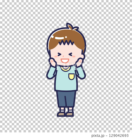 穿休閒服的孩子/對角線/男孩21 穿休閒服的孩子/對角線/男孩21 129042693