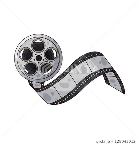 illustration of film reel 129043012