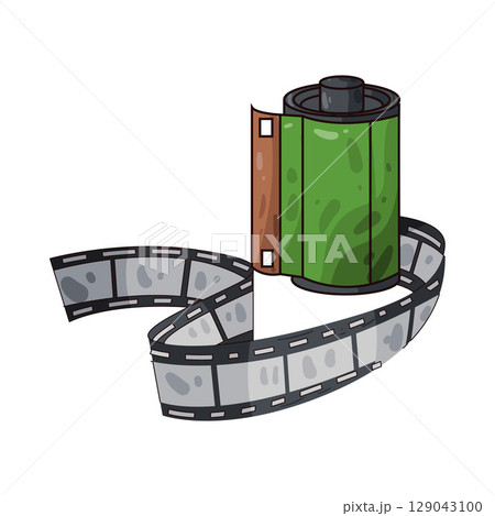illustration of film roll 129043100