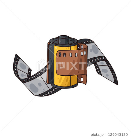 illustration of film roll 129043120