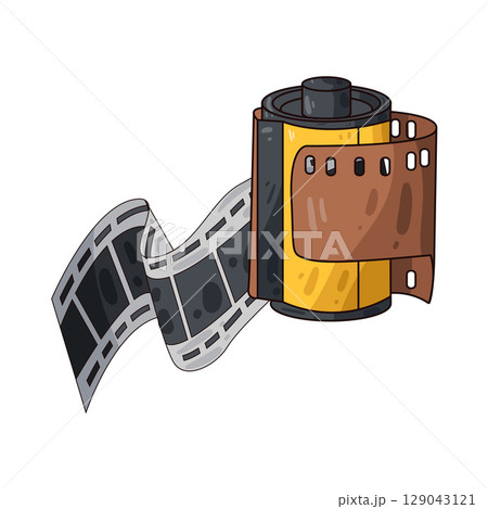 illustration of film roll 129043121