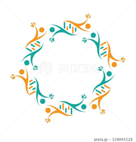 People And DNA Logo Design People And DNA Logo Design 129043128