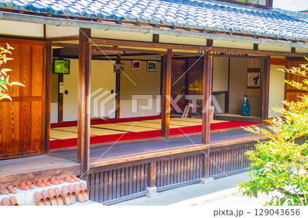 【京都風景】等持院　一人静かに眺める庭に心が和む 129043656