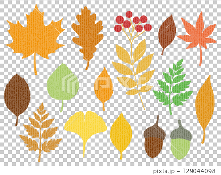 秋の素材セット（スジ）　G 129044098