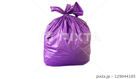 Vibrant and EyeCatching Purple Garbage Bag Designed for Efficient Waste Management Solutions 129044185