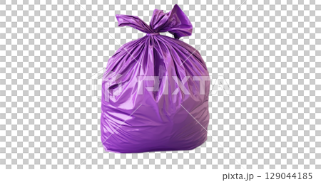 Vibrant and EyeCatching Purple Garbage Bag Designed for Efficient Waste Management Solutions 129044185