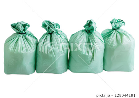 Innovative EcoFriendly Green Garbage Bags designed specifically for effective Waste Management 129044191