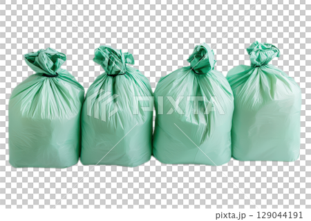 Innovative EcoFriendly Green Garbage Bags designed specifically for effective Waste Management 129044191