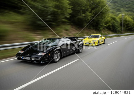 (AI生成)　世界のスーパーカー　自動車イメージ 129044921