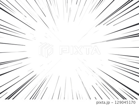 ベクターイラスト,集中線,漫画,効果線 129045170