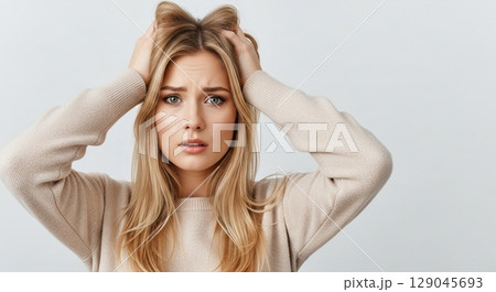 ポーズをとる女性 129045693