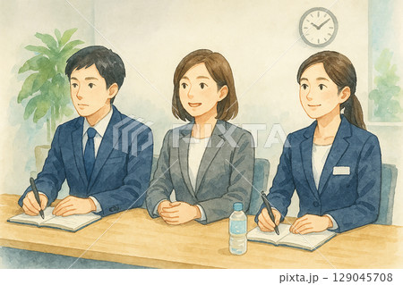 ビジネスの面談シーン 129045708