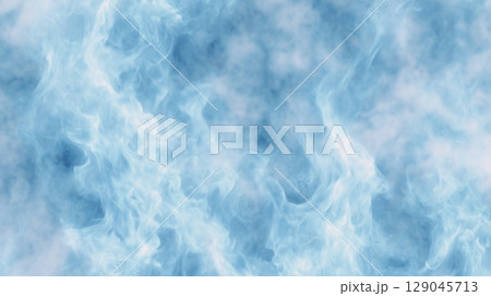 淡い青と白のマーブル模様 大理石風テクスチャ 背景素材 129045713