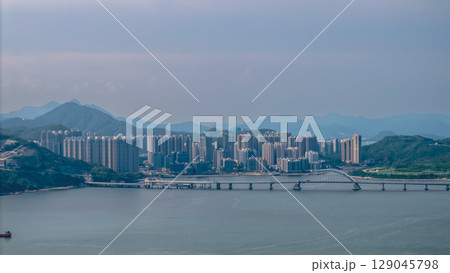 July 27 2025 Scenic Views of Junk Bay, Hong Kong Coast 129045798