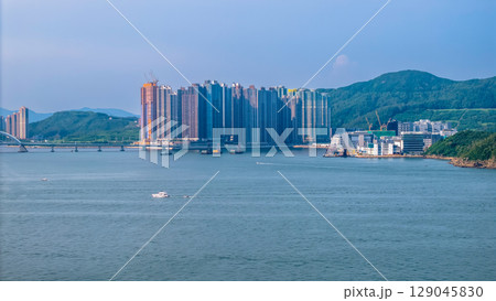 July 27 2025 Scenic Views of Junk Bay, Hong Kong Coast 129045830
